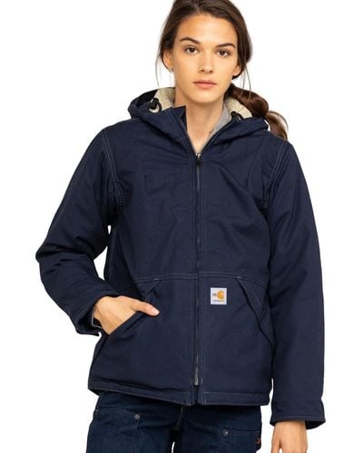 Carhartt Flame Resistant S Full Swing Quick Duck Jacket - Blue