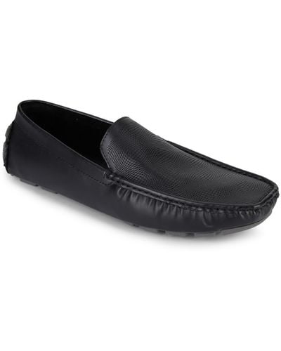 Kenneth Cole Unlisted Sound Textured Driver Loafer - Black
