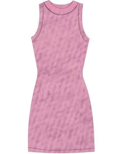Splendid Womens Sundown Robbie Short-sleeves Fashion Casual Dress - Pink