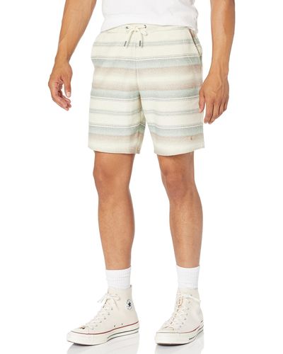 Quiksilver Elastic Waist Fleece Shorts - White