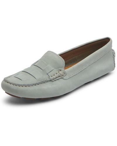 Rockport Bayview Woven Moccasin - Gray
