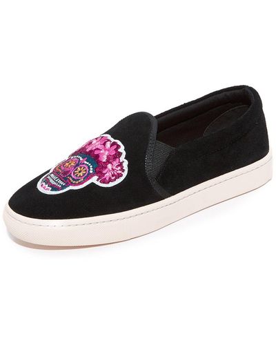 Soludos Day Of The Dead Sneaker - Black