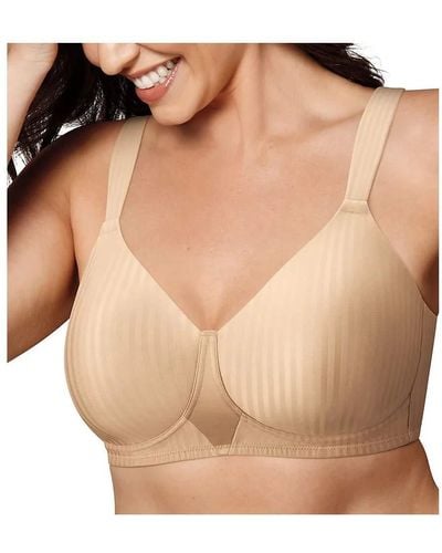 Playtex S Perfectly Smooth Full-coverage Wireless T-shirt For Full Figures Bras - Natural