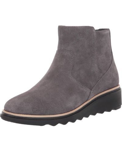 Clarks Sharon Swing Ankle Boot - Gray