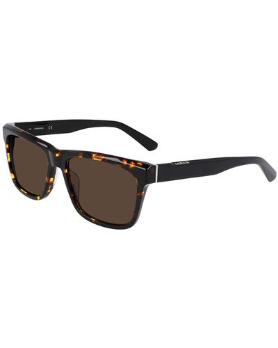 Calvin Klein Ck21708s Rectangular Sunglasses - Black