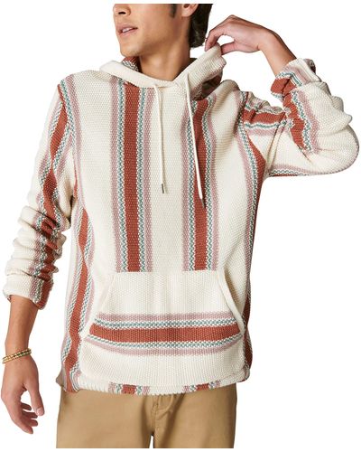 Lucky Brand Striped Baja Sweater - Multicolor