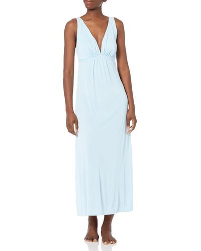 Natori Womens Aphrodite Length 52" Nightgown - White