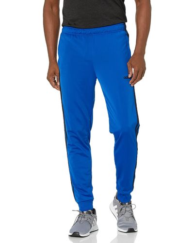 adidas Essentials 3-stripes Tapered Tricot Pants - Blue