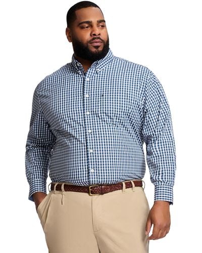 Men's big and tall casual button down on sale shirts