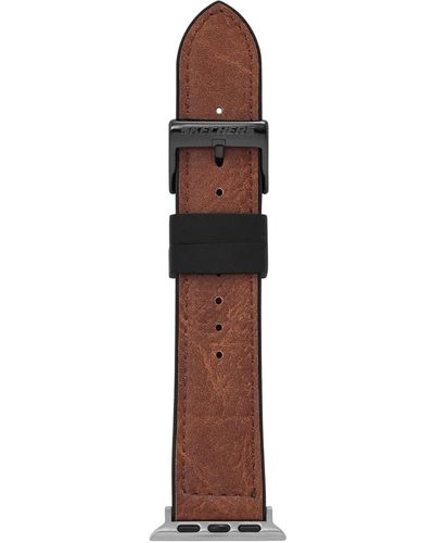 Skechers All-gender Apple 38/40/41mm Faux Leather Interchangeable Watch Band Strap - Brown