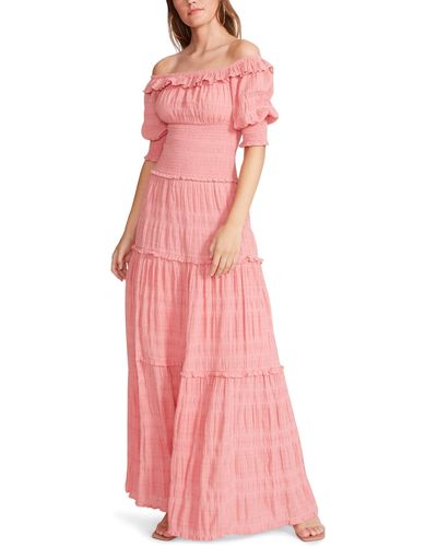 BB Dakota Womens Peasantries Dress - Pink