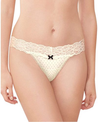 Maidenform Womens Comfort Devotion Lace Thong Panties - Brown