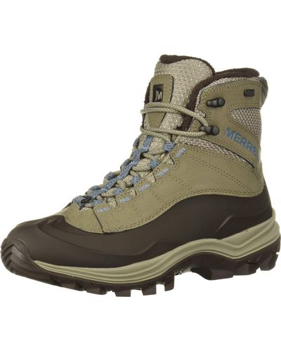 Merrell Womens Thermo Chill Mid Shell Wp Snow Boot - Green
