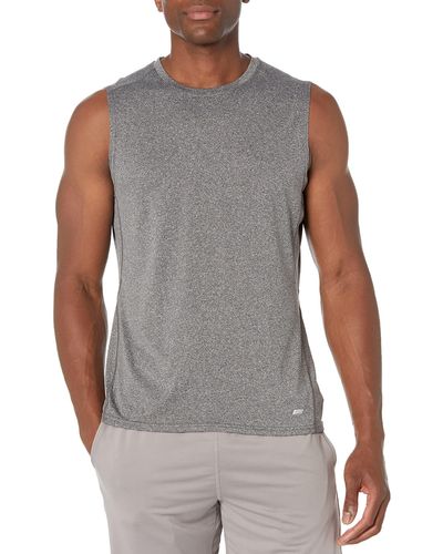Amazon Essentials Tech Stretch Muscle Shirt - Gray
