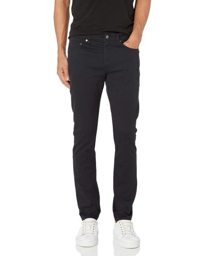 Amazon Essentials Pantaloni in Twill Elasticizzati con 5 Tasche Skinny Uomo - Nero
