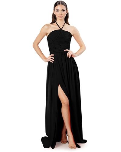 Dress the Population S Aura Fit And Flare Maxi Special Occasion - Black