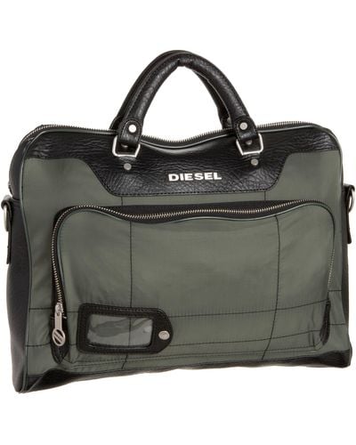 DIESEL On The Road...again New Red-eye Briefcase,h2224,avion Green/black,one Size