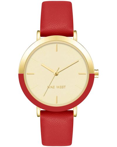 Nine West Strap Watch - Red