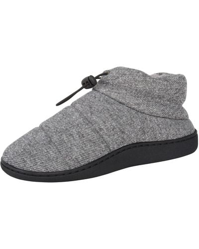 Hanes Mens Boot House Shoes With Indoor Outdoor Memory Foam Odor Protection Fresh Iq Sole Slipper - Gray