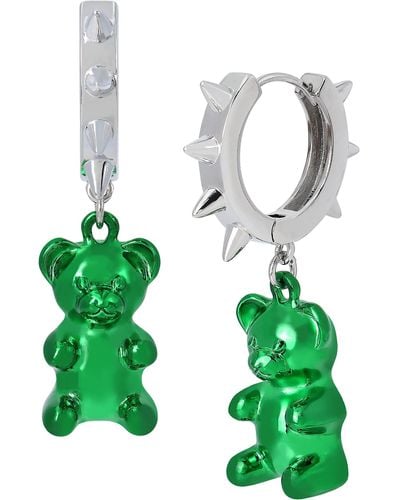 Betsey Johnson Betsey Bear Earrings - Green