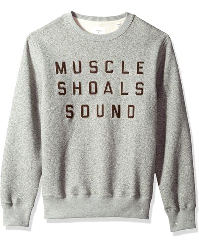 Billy Reid Muscle Shoals Sound Crew Sweatshirt - Gray