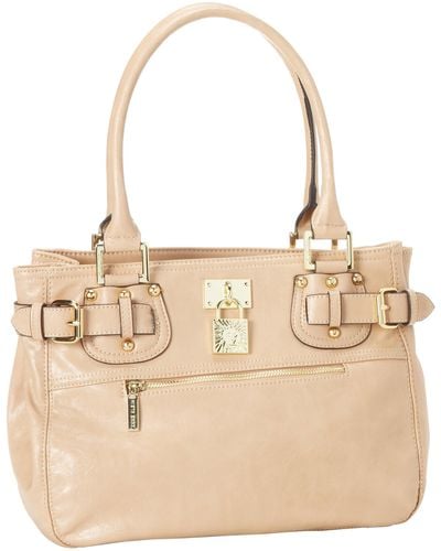 Anne Klein Trinity Large Satchel,sand,one Size - Natural