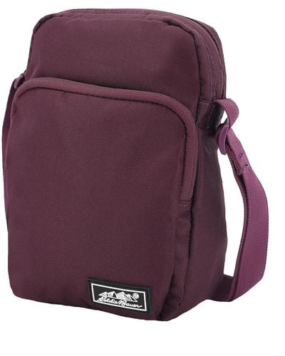 Eddie Bauer Jasper Crossbody Bag With Zippered Main Compartment And Adjustable Shoulder Strap - Purple