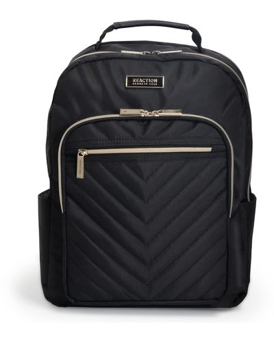 Kenneth Cole Chelsea Chevron 15" Laptop And Tablet Backpack - Black