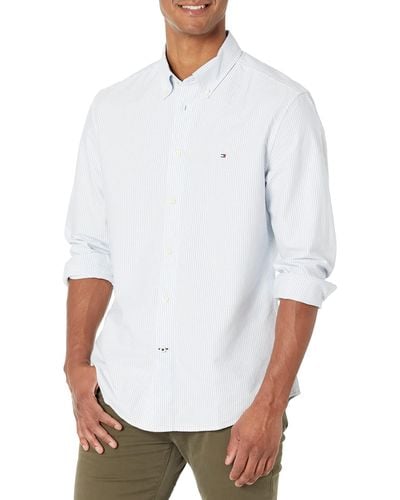 Tommy Hilfiger Adaptive Shirt With Magnetic Buttons - White