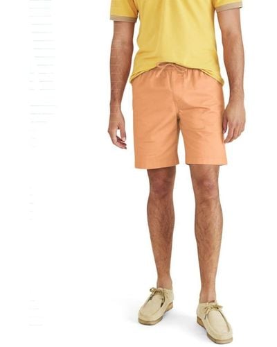 Dockers Ultimate Straight Fit 7.5" Pull On Shorts With Supreme Flex, - Orange