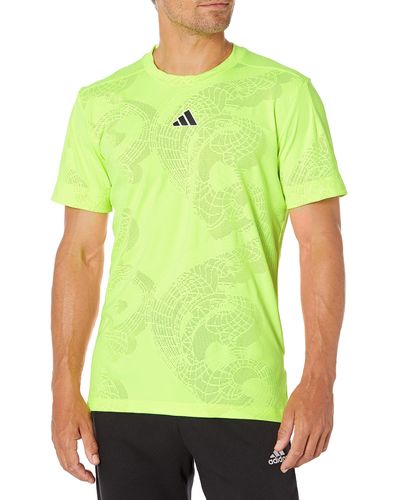 adidas Standard Tennis London Freelift T-shirt - Green