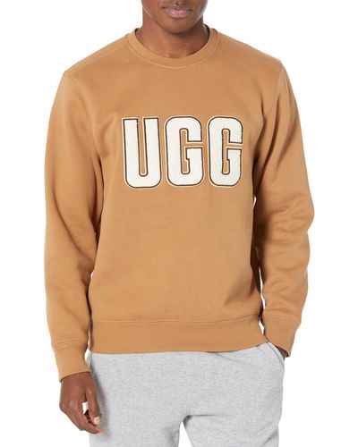 UGG Heritage Logo Crewneck Sweatshirt - Brown