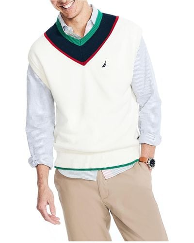 Nautica Cricket Sweater Vest - White