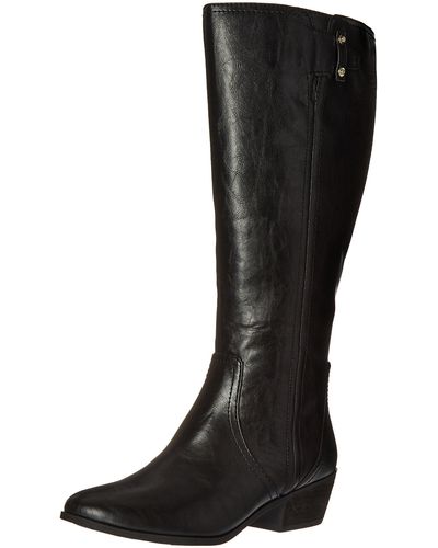 Dr. Scholls Womens Brilliance Wide Calf Knee High Boot - Black