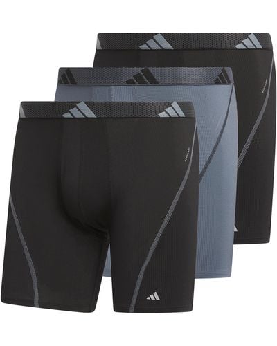 adidas Performance Mesh Boxer Brief Underwear - Black