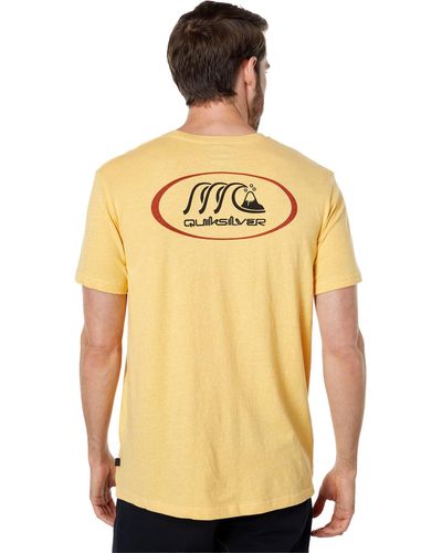 Quiksilver Repeater Ss Tee Shirt - Yellow