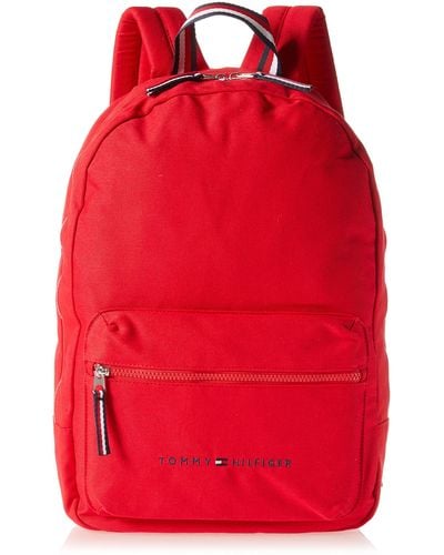 Tommy Hilfiger Jackson Canvas Backpack - Red