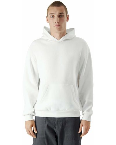 American Apparel Reflex Fleece Pullover Hoodie Sweatshirt - White