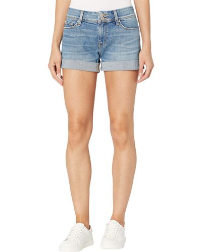 Hudson Jeans Croxley Midthigh Cuffed Shorts In Walk On By - Blue