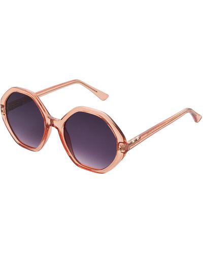 French Connection Alba Angular Sunglasses - Pink