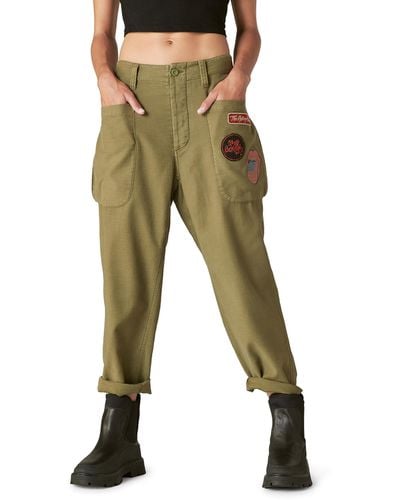 Lucky Brand Rolling Stones Utility Pant Green