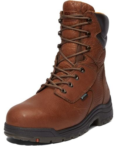 Timberland Titan 8 Inch Alloy Safety Toe Waterproof Industrial Work Boot - Brown