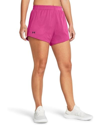 Under Armour Play Up Mesh Shorts, - Pink