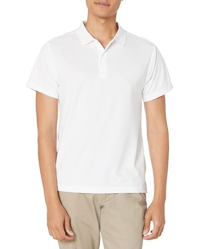 Izod Uniform Young S Short Sleeve Performance Polo Shirt - White