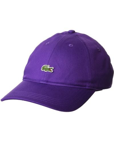 Lacoste S Organic Cotton Twill Cap - Purple