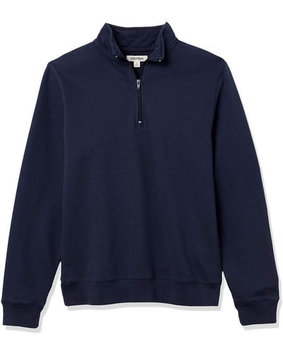 Goodthreads Lightweight French Terry Half-zip Pullover Sweatshirt - Blue