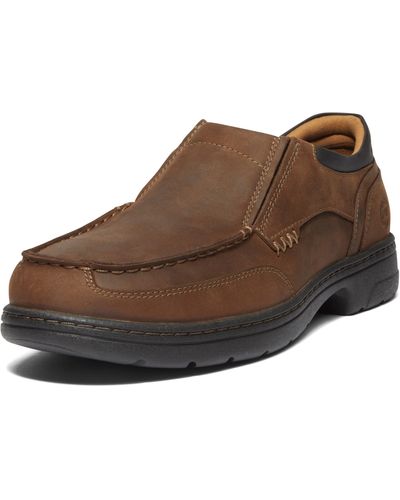 Timberland Branston Slip-on Alloy Safety Toe Static Dissipative Industrial Casual Work Shoe - Brown