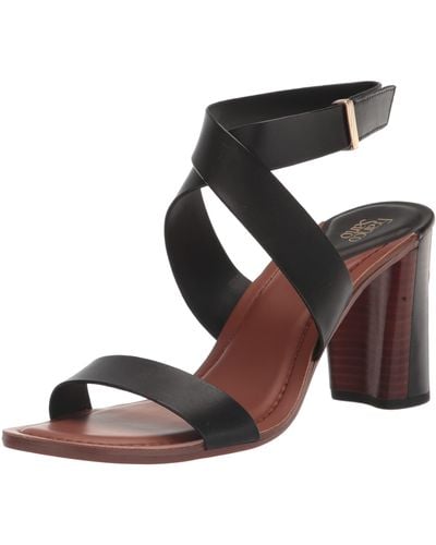 Franco Sarto S Olinda High Heel Dress Sandal Black Leather 8.5 M