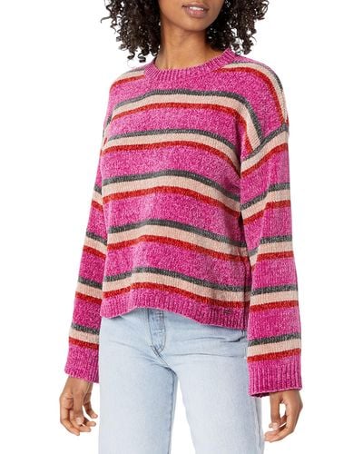 Volcom Bubble Tea Boxy Fit Sweater - Pink