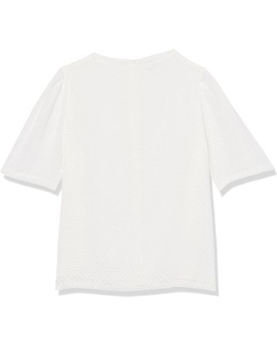 Calvin Klein Short Sleeve Suits Top - White